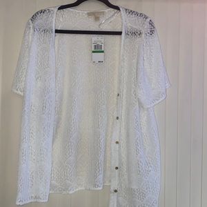 COPY - Michael Kors white cardigan women size Lar…